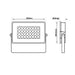 150W LED Floodlight AVANT with OSRAM Chip 6000K - LED Floodlight