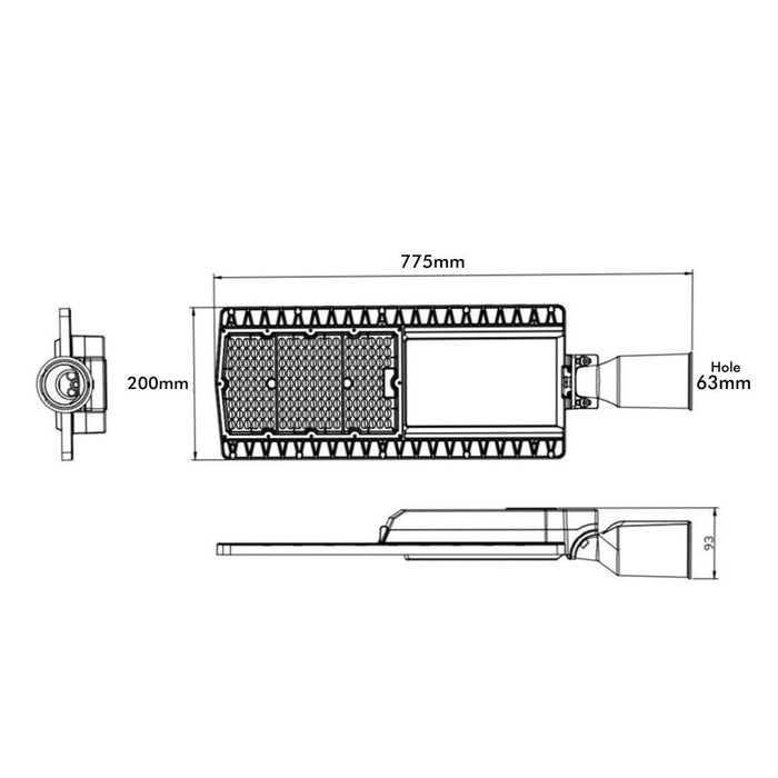 150W HALLEY LED Streetlight with BRIDGELUX Chip 4000K - LED