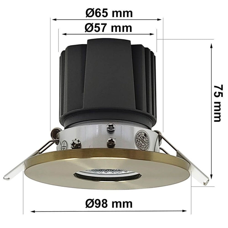 15W Adjustable LED Downlight in Silver with UGR13 - Ceiling Light Fixtures - Downlights