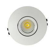 15W Round LED Adjustable Downlight White 4000K - Ceiling Light Fixtures - Downlights