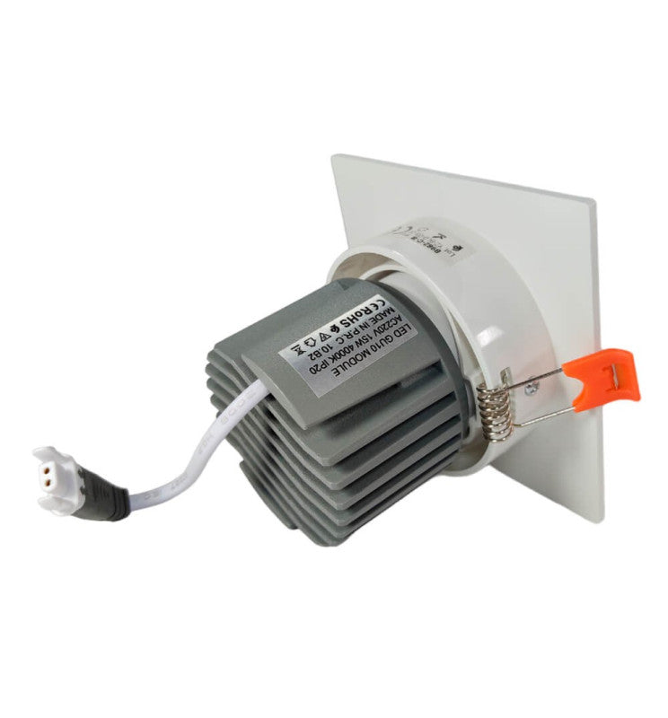 15W Recessed Adjustable LED Downlight in White UGR13 CRI92 - Lighting - Downlights
