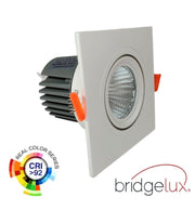 15W Recessed Adjustable LED Downlight in White UGR13 CRI92 - Lighting - Downlights