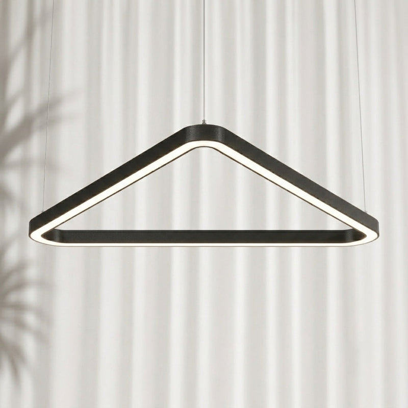 162W VERSA BLACK Triangular LED Pendant Light 3CCT