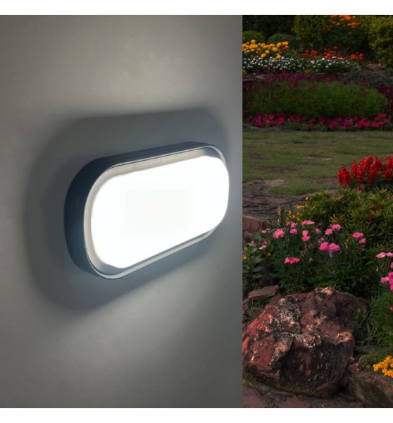 18W Oval TABY LED Bulkhead Light 3 CCT - LED Wall lighting