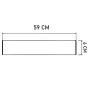 18W Linear BERGEN LED Batten 59cm 3 CCT - Lighting Fixtures - Battens