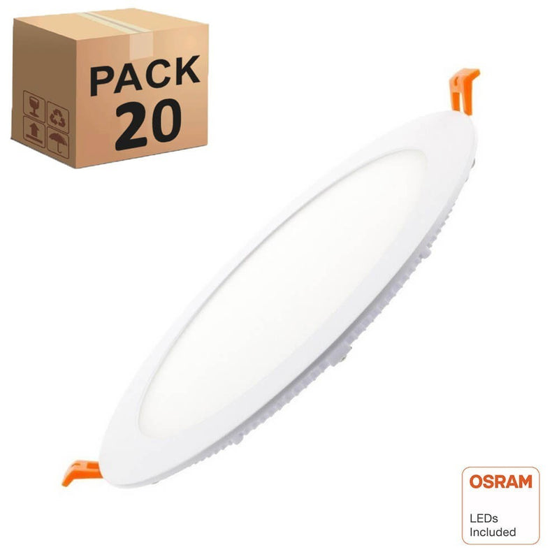 18W Slim Round LED Downlight with OSRAM Chip 4000K - Ceiling Light Fixtures - Panels