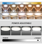 18W to 12W Adjustable Power BONN LED Downlight White 5 CCT - Ceiling Light Fixtures - Bulkheads