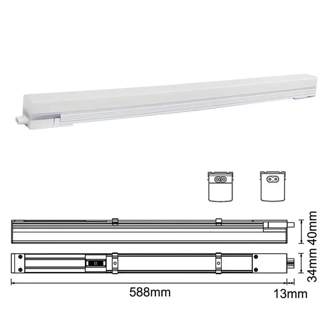 18W Linear LED Linkable Batten 5CCT IP44 60cm