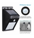 4W Solar LED Wall Light with PIR sensor 6500K - Solar LED light - Ledex Lighting UK