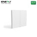 2 Gang Wireless Kinetic Switch ECO RANGE - White - LED Kinetic - Ledex Lighting UK