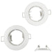 2 Pack Housing for LED GU10-MR16 Bulb WHITE - Ledex Lighting UK