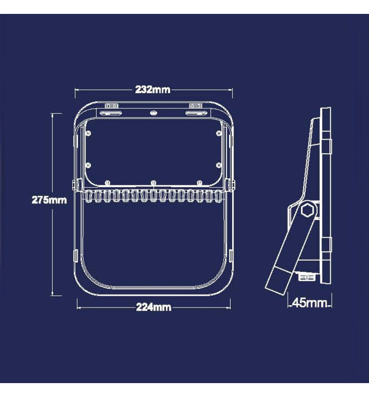 200W LED Solar ORION Floodlight 5000K - Solar LED light