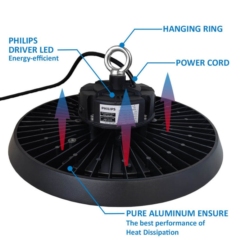200W Dimmable NEW ITALY LED UFO High Bay with PHILIPS Driver - Lighting Fixtures - High Bays