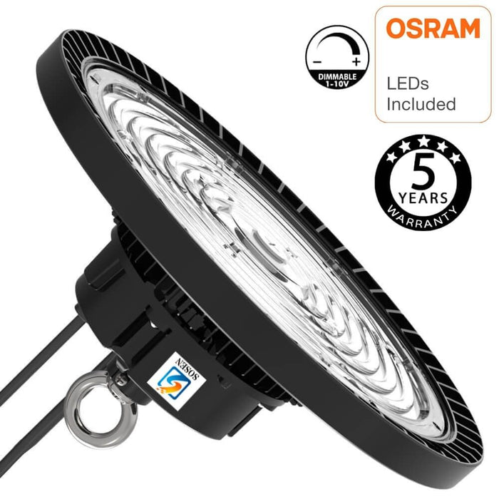 200W Dimmable LED High Bay UFO SHARK with OSRAM Chip IP65