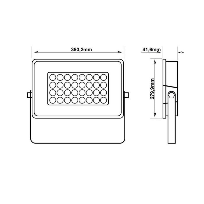 200W LED Floodlight AVANT with OSRAM Chip 6000K - LED Floodlight