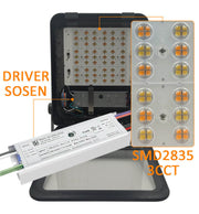 200W LED Floodlight MAXLITE with SOSEN Driver 3CCT IP65 160Lm/W - Flood & Spot Lights - Floodlights
