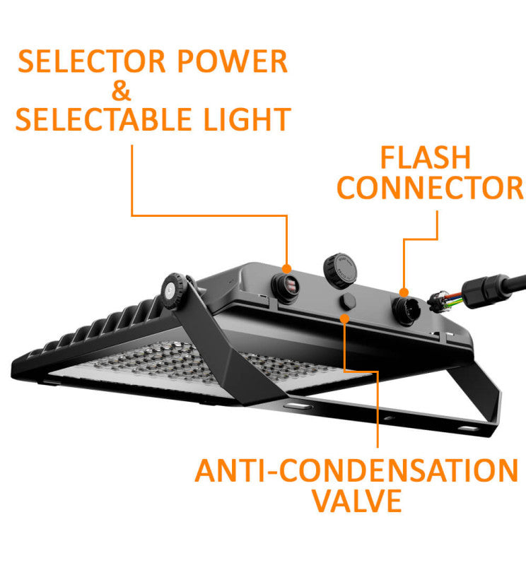200W LED Floodlight MAXLITE with SOSEN Driver 3CCT IP65 160Lm/W - Flood & Spot Lights - Floodlights