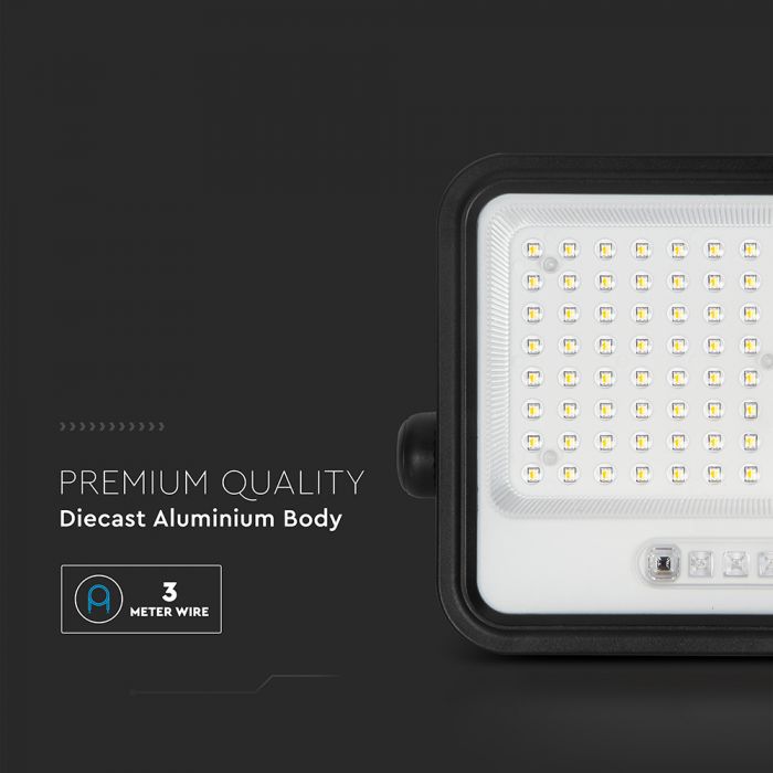 200W LED Solar Floodlight with Battery Indicator 7CCT IP65 - Flood & Spot Lights - Solar Lighting