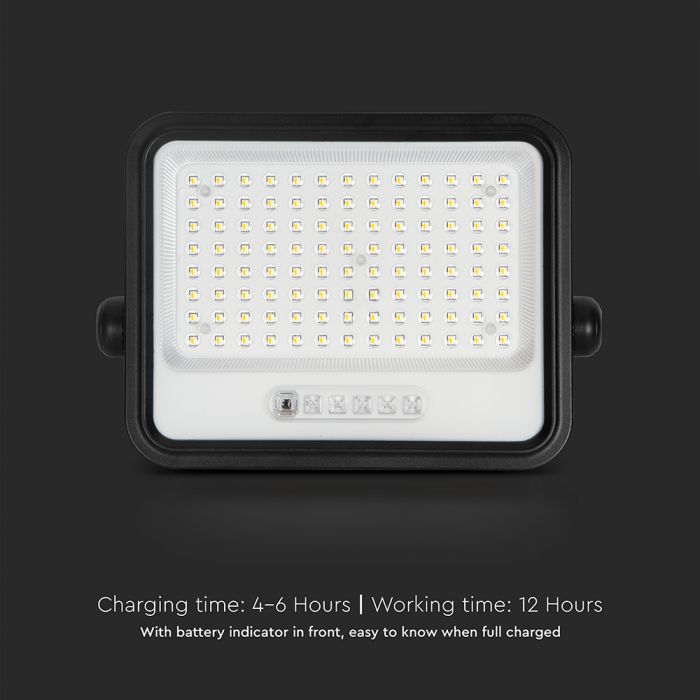 200W LED Solar Floodlight with Battery Indicator 7CCT IP65