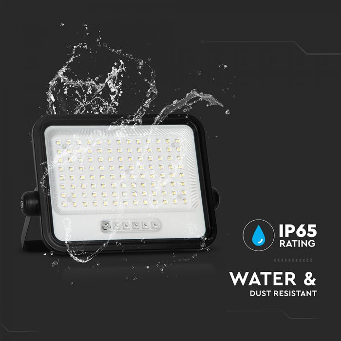 200W LED Solar Floodlight with Battery Indicator 7CCT IP65