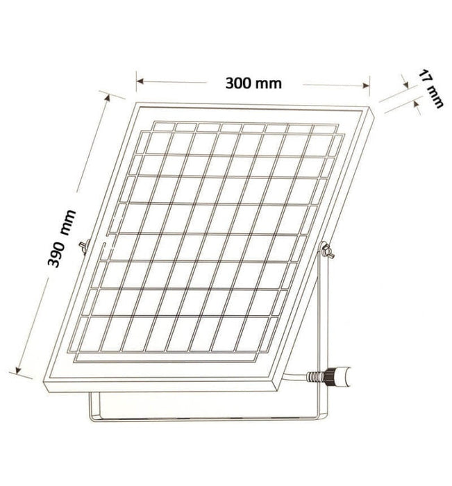 200W ORION Solar LED Floodlight 5000K - Solar LED light - Ledex Lighting UK