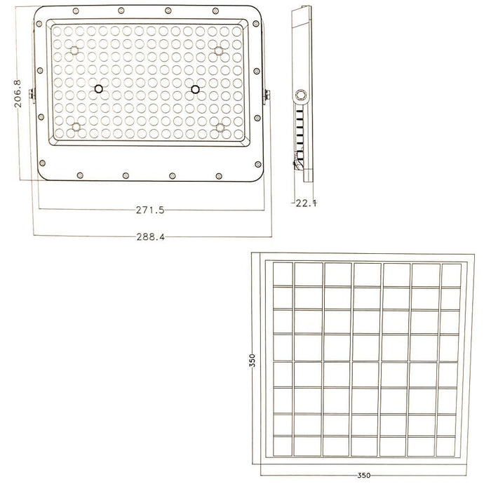 200W SOLAR LED Floodlight AVANT 5000K - Solar LED light