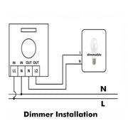 200W Triac LED Dimmer Switch with IR Remote Control - Light Switches - Accessories