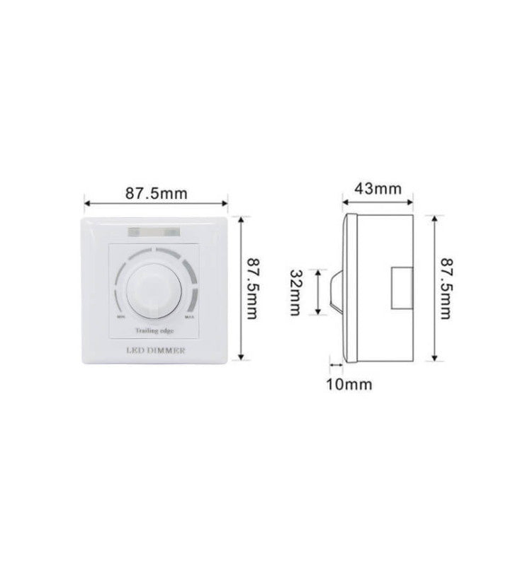 200W Triac LED Dimmer Switch with IR Remote Control - Light Switches - Accessories