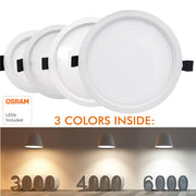 20W AROSA LED Downlight with OSRAM Chip 3 CCT - Ceiling Light Fixtures - Downlights
