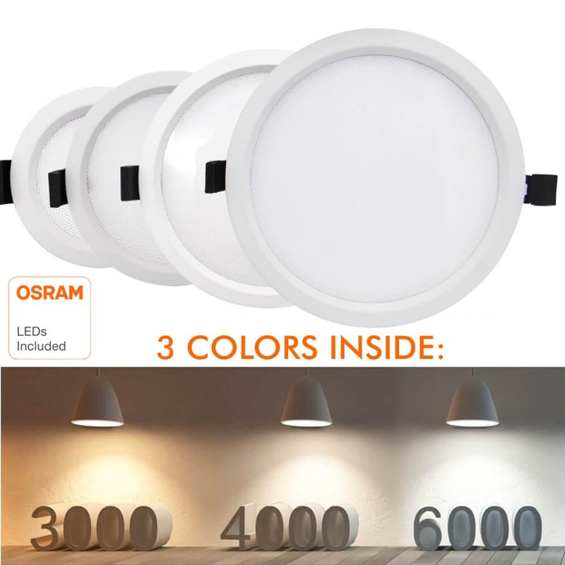20W AROSA LED Downlight with OSRAM Chip 3 CCT - Ceiling Light Fixtures - Downlights