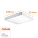 20W Square LED Ceiling Light with OSRAM Chip 4000K - LED ceiling