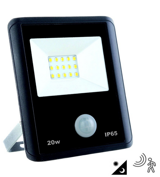 20W LED Floodlight with PIR Sensor 6000K - LED Floodlight - Ledex Lighting UK