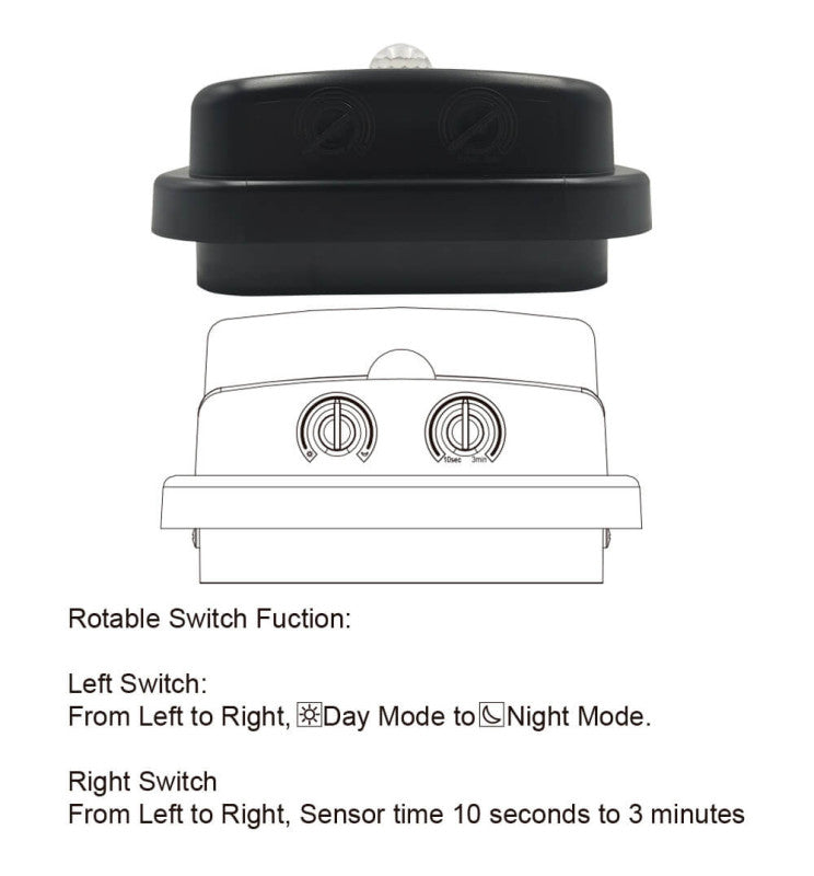20W LED Wall Light for Outdoor Use 3CCT with PIR Motion Sensor IP65 - Wall Light Fixtures - Bulkheads