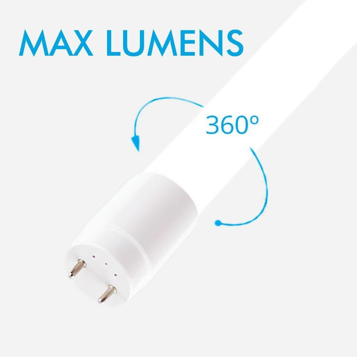 20W Max Lumens T8 LED Tube 120cm 4000k - LED Tube - Ledex Lighting UK