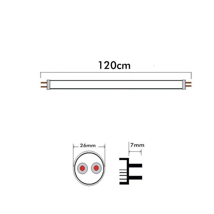 20W Max Lumens T8 LED Tube 120cm 4000k - LED Tube - Ledex Lighting UK