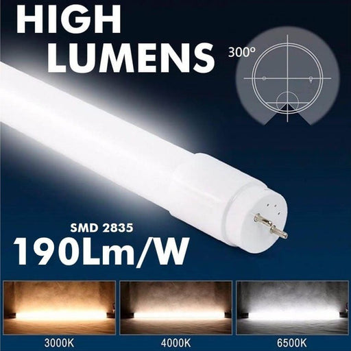 20W Max Lumens T8 LED Tube 120cm 4000k - LED Tube - Ledex Lighting UK