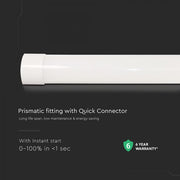 20W Prismatic LED Batten 566mm 4000K 6 Years warranty - Lighting Fixtures - Battens