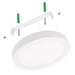 20W Round Surface LED Ceiling Light with OSRAM Chip 6000K - LED ceiling lighting - Ledex Lighting UK