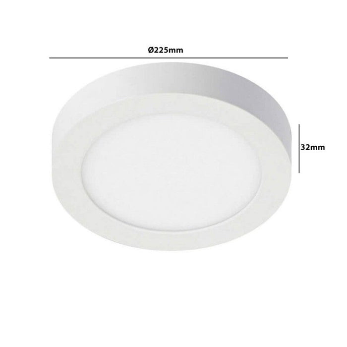 20W Round Surface LED Ceiling Light with OSRAM Chip 6000K - LED ceiling lighting - Ledex Lighting UK