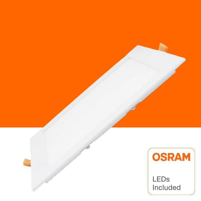 20W Slim Square Recessed LED Ceiling Light 6000K - LED ceiling lighting - Ledex Lighting UK