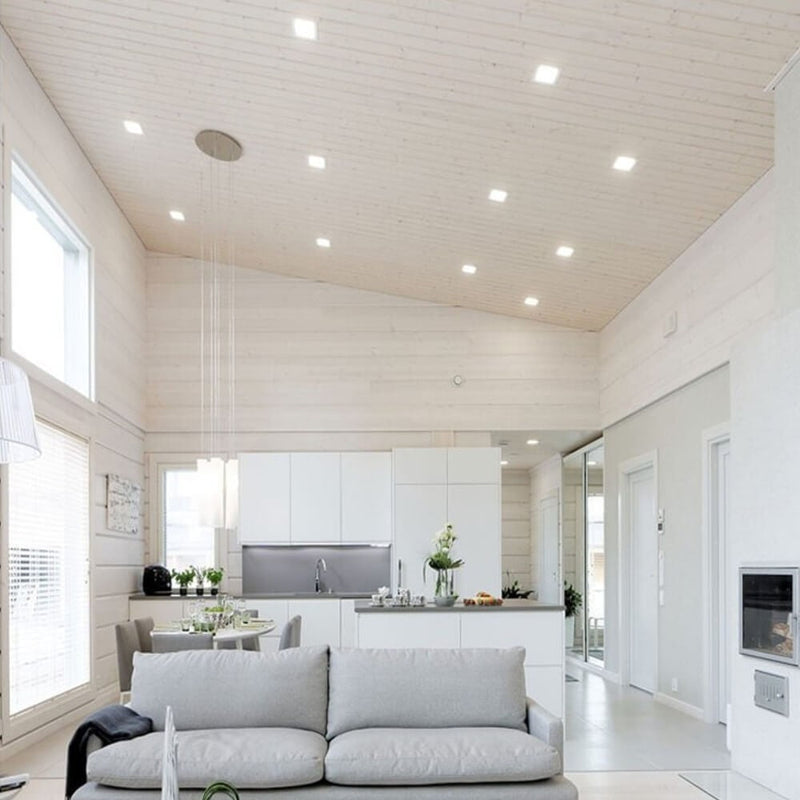 20W Slim Square Recessed LED Ceiling Light with OSRAM Chip 6000K - Ceiling Light Fixtures - Downlights
