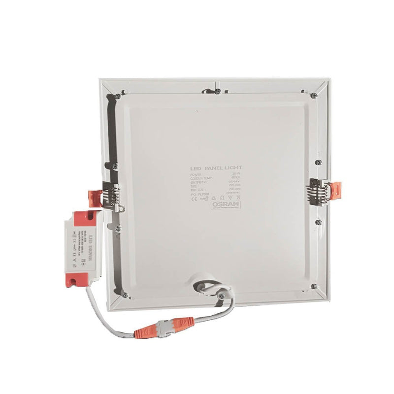20W Slim Square Recessed LED Ceiling Light with OSRAM Chip 6000K - Ceiling Light Fixtures - Downlights