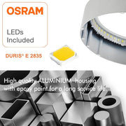 20W Square LED Ceiling Light with OSRAM Chip 4000K - Ceiling Light Fixtures - Panels