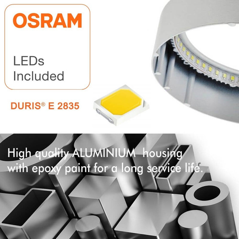 20W Square LED Ceiling Light with OSRAM Chip 4000K - Ceiling Light Fixtures - Panels