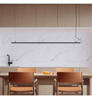 22W Linear MILANO LED Pendant Light 1.5m in Black 4000K - Ceiling Light Fixtures - Battens