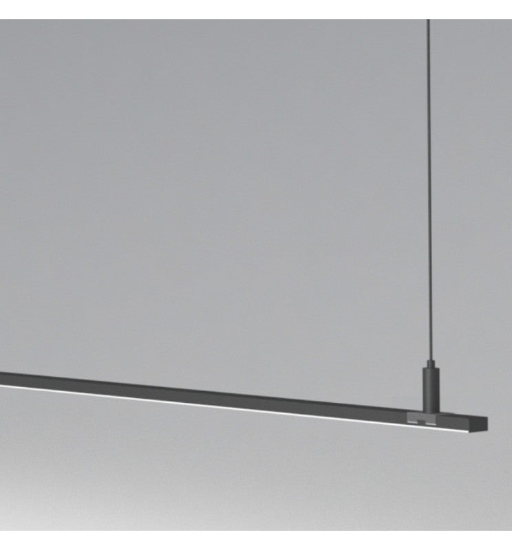 22W Linear MILANO LED Pendant Light 1.5m in Black 4000K - Ceiling Light Fixtures - Battens