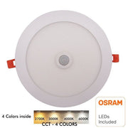 18W 20W 22W 24W Round LED Downlight with Motion Sensor Cut-out 200mm 4 CCT - Ceiling Light Fixtures - Panels