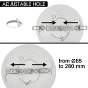 24W-18W-12W Circular LED Ceiling Light NEW MOSS 3CCT IP44 - Ceiling Light Fixtures - Downlights