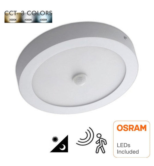 24W - 22W- 20W -18W LED Surface Ceiling Light Motion Detector CCT - LED ceiling lighting - Ledex Lighting UK