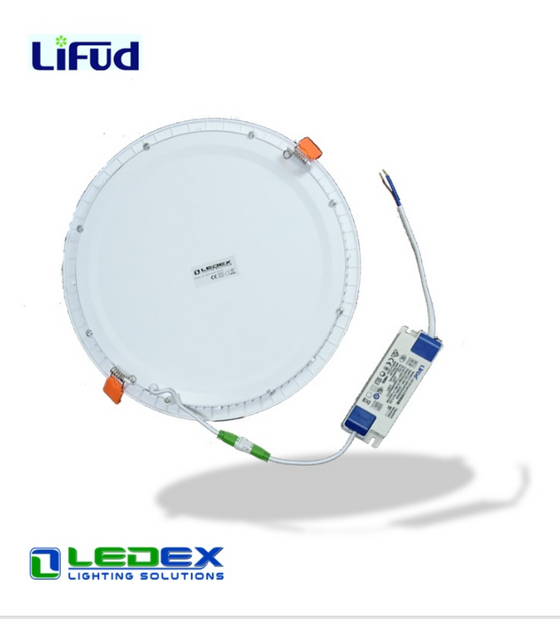 24W AMY Slim 300mm Round LED Panel 4000K - LED Panel - Ledex Lighting UK